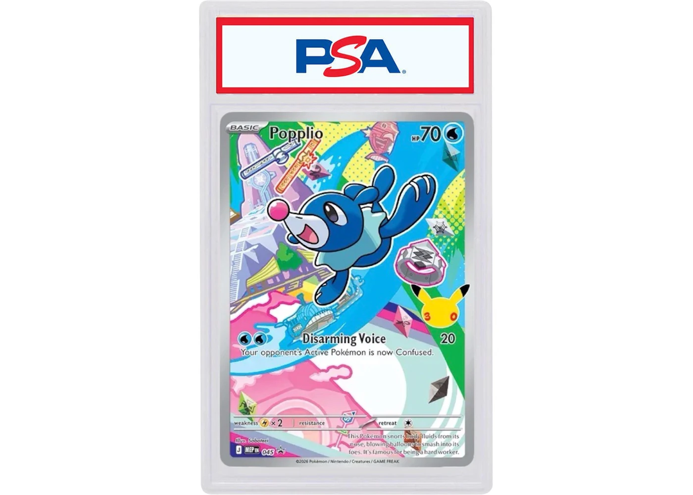 [PSA 9] Popplio — 45