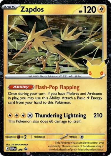 Zapdos - 098 (30th Celebration)