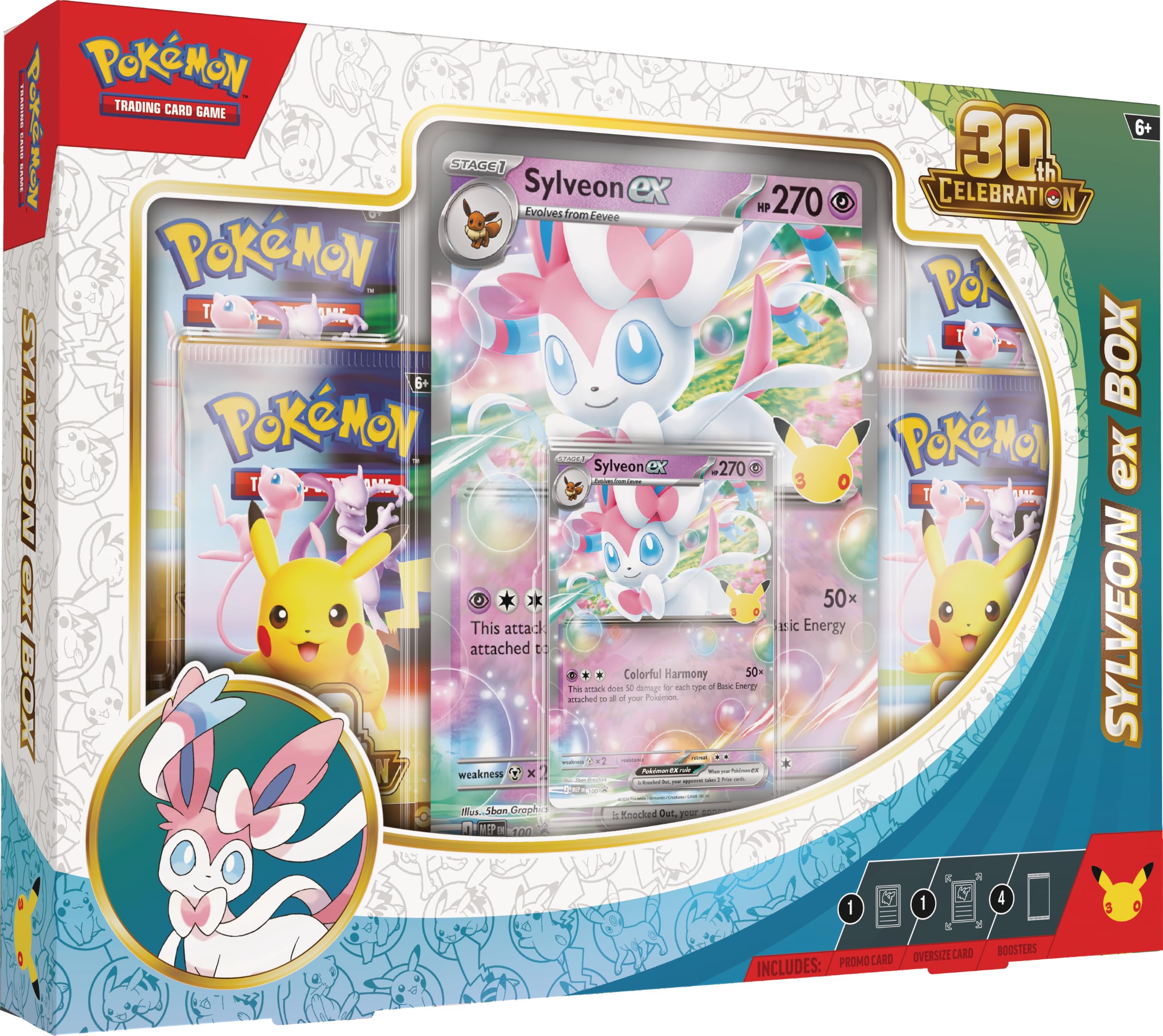 Pokémon ex Box - Sylveon ex - 30 Aniversario